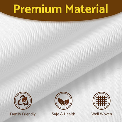 Fabric Snap-In Shower Curtain Liner Replacement, Removable & Washable, Hotel Style, 70X54, White