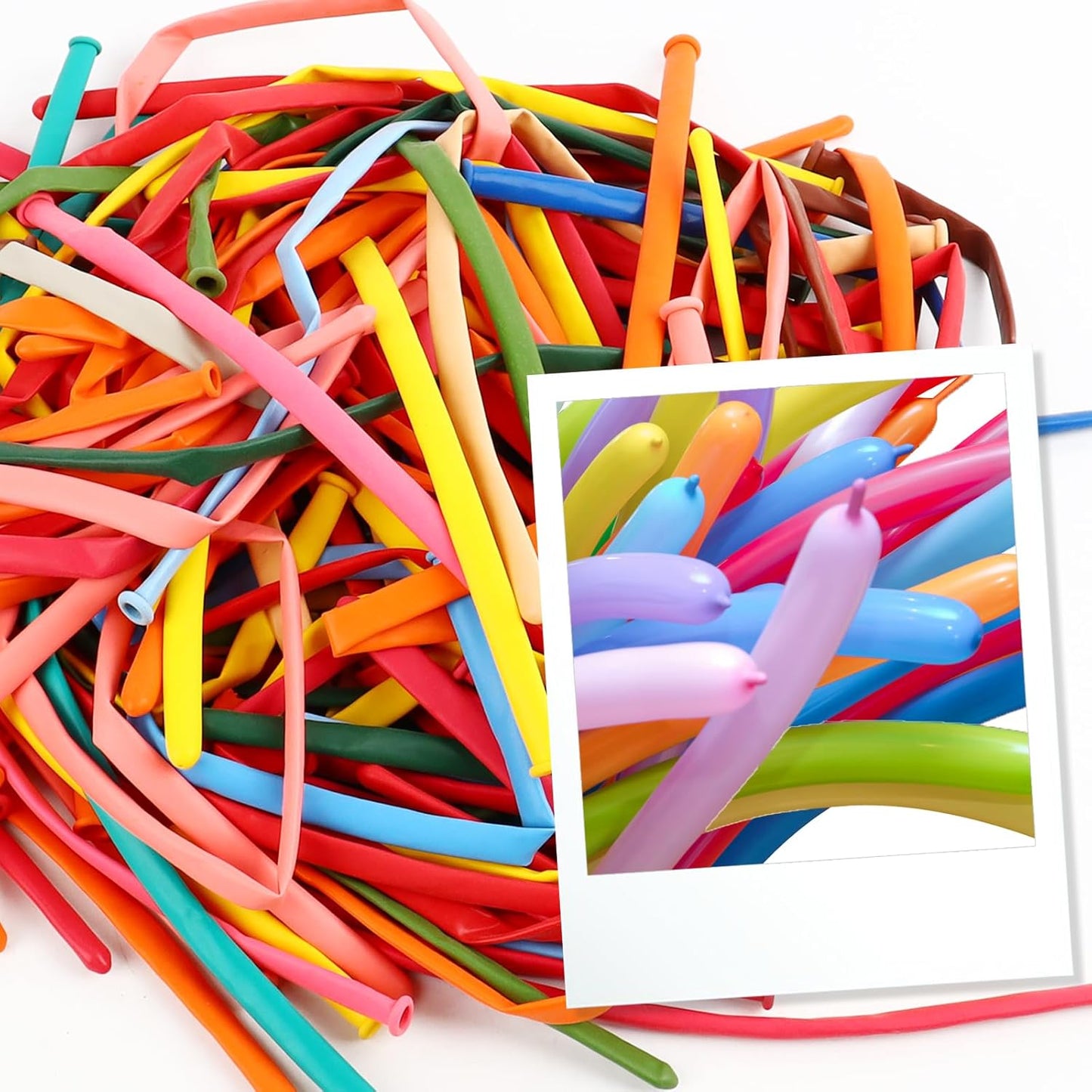 260 Balloons - Multi Long Balloons for Tying Balloon Arch, 100Pcs Twisting Balloon for Animal Modeling & Birthday Party Decorations
