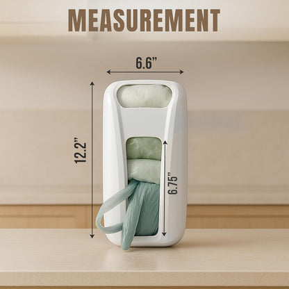 Plastic Bag Holder for Grocery Bags, Durable Plastic Bag Organizer Wall Mount, Storage Organizer & Saver for Grocery, Shopping & Trash Bags, White