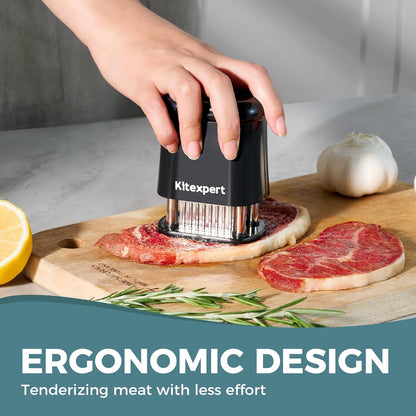 Meat Tenderizer Tool with 56 Stainless Steel Ultra Sharp Needle Blade, Durable Meat Tenderizer with Safety Lock, Chicken Tenderizer for Beef, Steak, Meat Tenderizer Machine