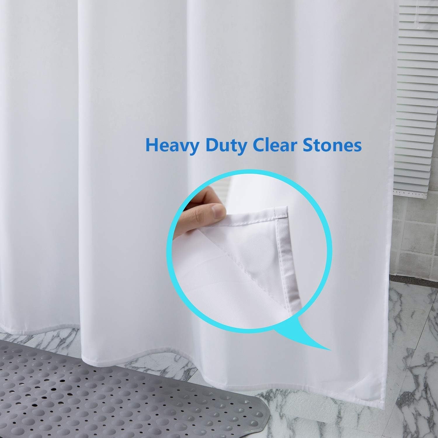 bath Plastic Shower Curtain Shower Curtain Hooks Rings