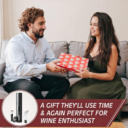 Electric Wine Bottle Opener, 4 Pack Battery Operated, Easy to Use, Perfect for Home, Restaurants & Travel, Wine Lovers & Host