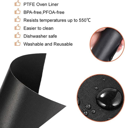 4 Pack for CHEFMAN 12Qt Air Fryer Liners, Heat Resistant Baking Mat for Air Fryer Accessories