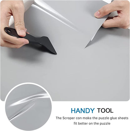 24 Puzzle Saver Sheets, Puzzle Glue Sheets for 1000-3000 Pieces, Preserve & Frame 4 X 1000 Pieces Jigsaw Puzzles