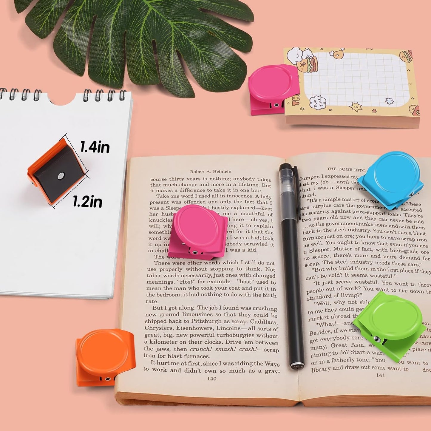 Heavy-Duty Magnetic Clips, Set of 8 - Versatile Whiteboard and Refrigerator Magnets for Classroom, Office, and School Lockers