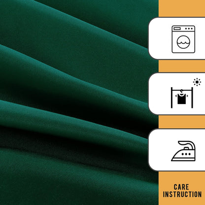 2 Pack Blackish Green Table Cloths for 6 Foot Rectangle Tables - Water Resistant Washable Fabric Polyester Rectangle Table Cover Protector for Wedding, Banquet and Trade Shows