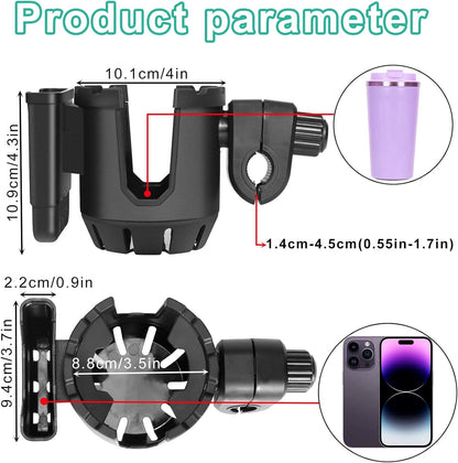 Hunting Accessories,Tree Stand Cup Holder for Deer Duck Turkey Hunting Essentials,Hunt Gear Gifts for Men,Tethered Saddle Huntings Platform System Kit Hunt Ground Blind Swivel Chair Equipment (1PCS)