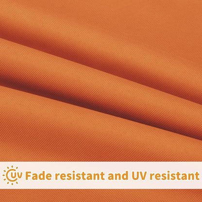 42X18X3 Inch Waterproof Outdoor Couch Bench Cushion Covers Only Replacement Non-Slip Patio Seat Cushion Slipcover with Zipper and Adjustable Straps Orange