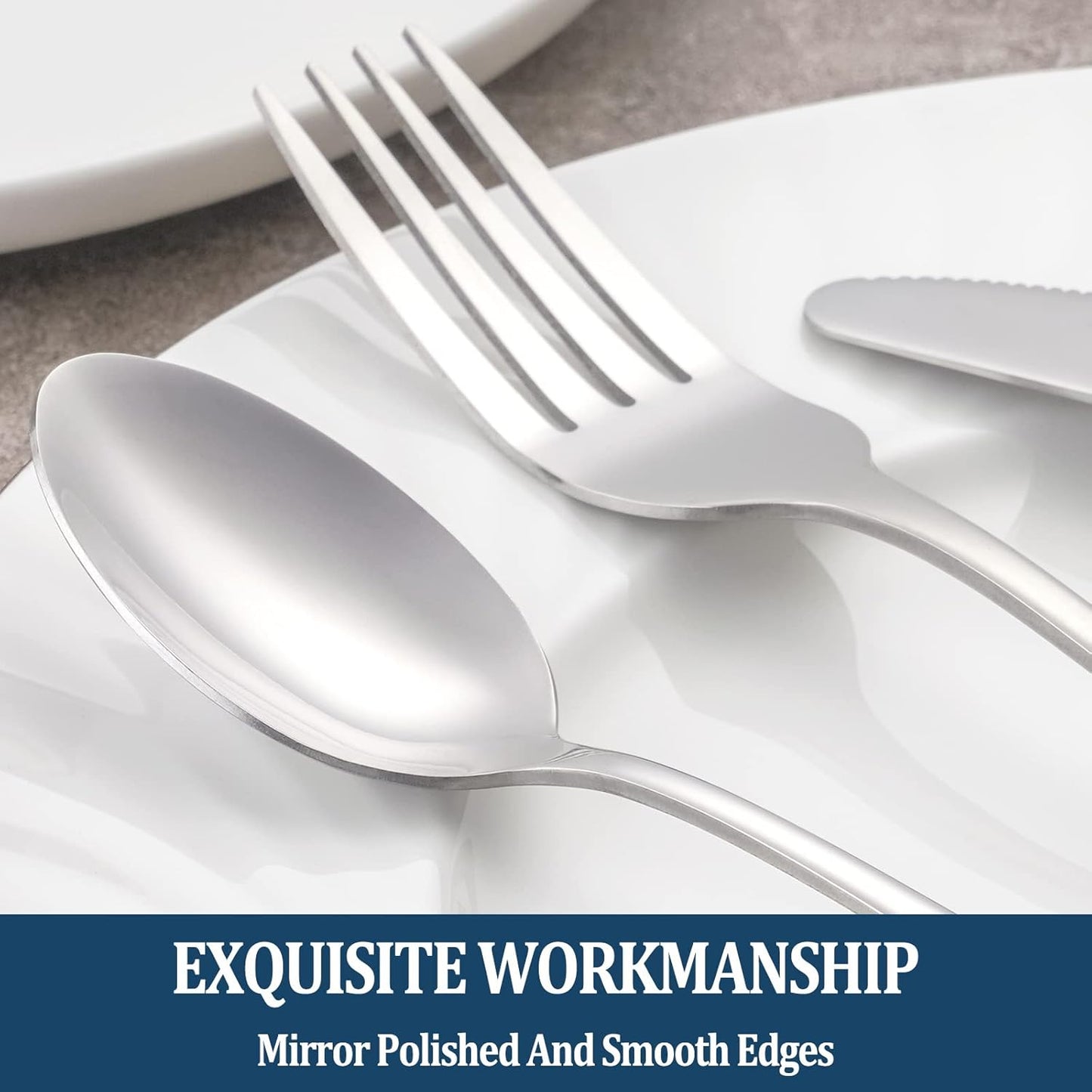 8 Pieces Dinner Forks Set, Food-Grade Stainless Steel Forks, Silverware Forks for Home, Kitchen or Restaurant, Mirror Polished, Dishwasher Safe - 8 Inch