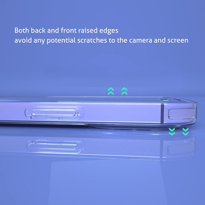 for Iphone 14 Pro Max [6.7 Inch] [1 X Phone Case+1 X Glass Screen Protector] Shock Absorption Bumper PC and TPU Clear Cover, Dynamic Island Compatible, Sensor Protection Tempered Glass