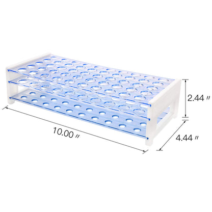 Plastic Test Tube Rack for 13/16 Mm Tubes, Holds 50, Detachable (Single)
