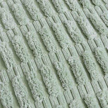 2 Packs Sage Green Decorative Throw Pillow Covers 18X18 Inch with Pom-Poms for Couch Bed Living Room, Farmhouse Boho Home Decor, Soft Corduroy Cute Square Cushion Case 45X45 Cm