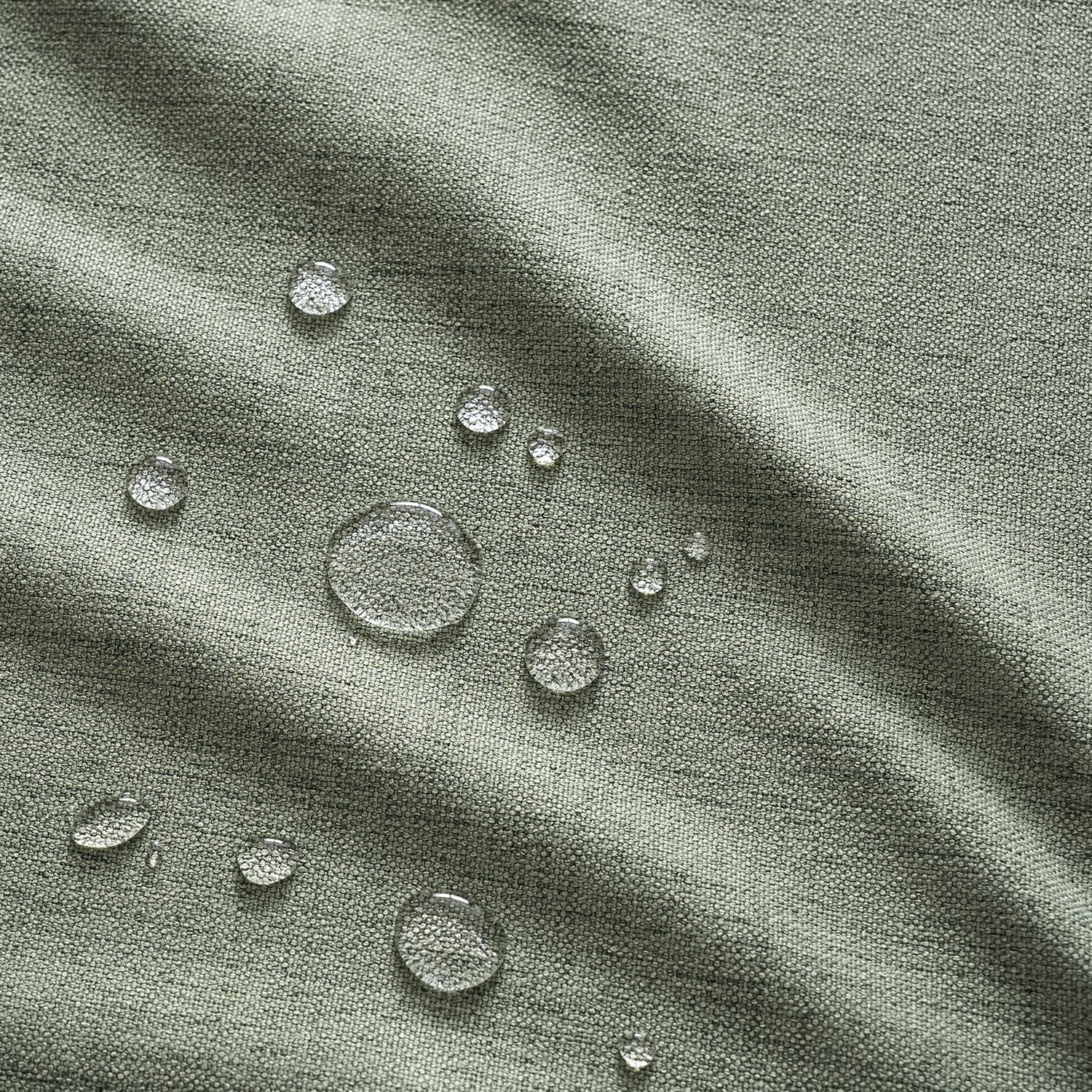 Sage Green Linen Tablecloth 52X70 Inch Rectangle Table Cloth Waterproof,Stain Resistant & Wrinkle Resistant for Dining Party Wedding
