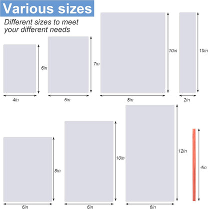 Cello Cellophane Treat Bags, 200 Pcs 4X6 Inches Clear Cellophane Bags with 200 Twist Ties for Gift Wrapping,Packaging Candies,Dessert,Bakery,Party Favors