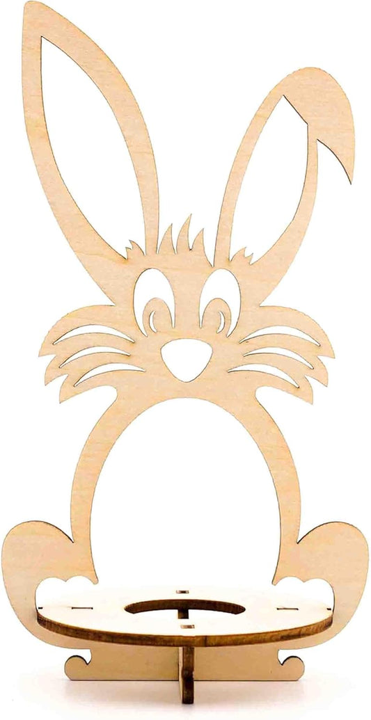 Easter Crafts: Wood Easter Eggs Holder for Easter Decorations, Easter Bunny Decor, Easter Gifts, Easter Gifts for Adults,Teens, Easter Egg Decor, Wooden Easter Eggs Decor, Easter Bunnies Decor