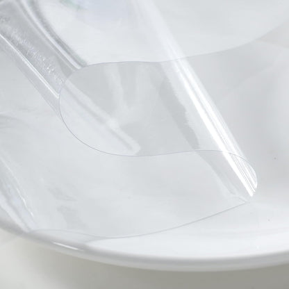 Clear Plastic Tablecloth 54 X 54 Inch, 100% Waterproof Oil-Proof Spill-Proof Vinyl PVC Table Cloth, Wipeable Rectangle Tablecloth Protector for Dining Table, Outdoor and Indoor Uses, Clear