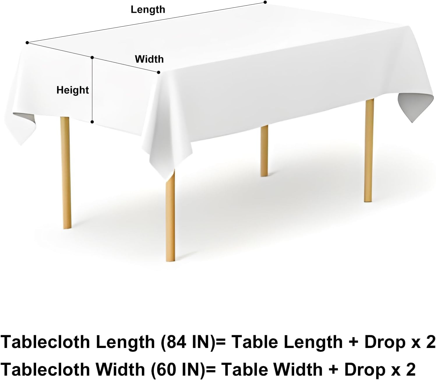 Rectangle Waterproof Vinyl Table Cloth, Wipeable Tablecloth with Flannel Backing, Plastic Table Cover for Dinner, Picnic, Indoor and Outdoor (Flowers, 60" X 84")