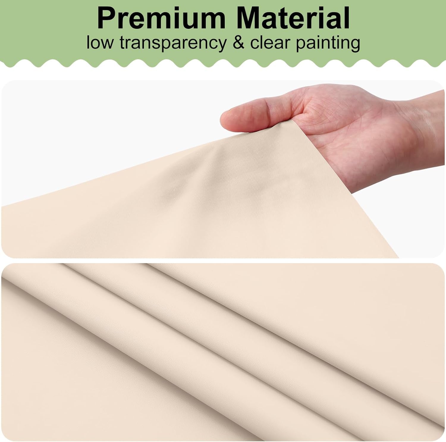 6 Packs Disposable Plastic Table Cloth, 54 X 108 Inch Waterproof Rectangle Tablecloth, Leakproof & Sturdy Decorative Table Covers for Picnic, Party and Outdoor, Ivory