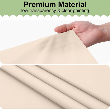 6 Packs Disposable Plastic Table Cloth, 54 X 108 Inch Waterproof Rectangle Tablecloth, Leakproof & Sturdy Decorative Table Covers for Picnic, Party and Outdoor, Ivory