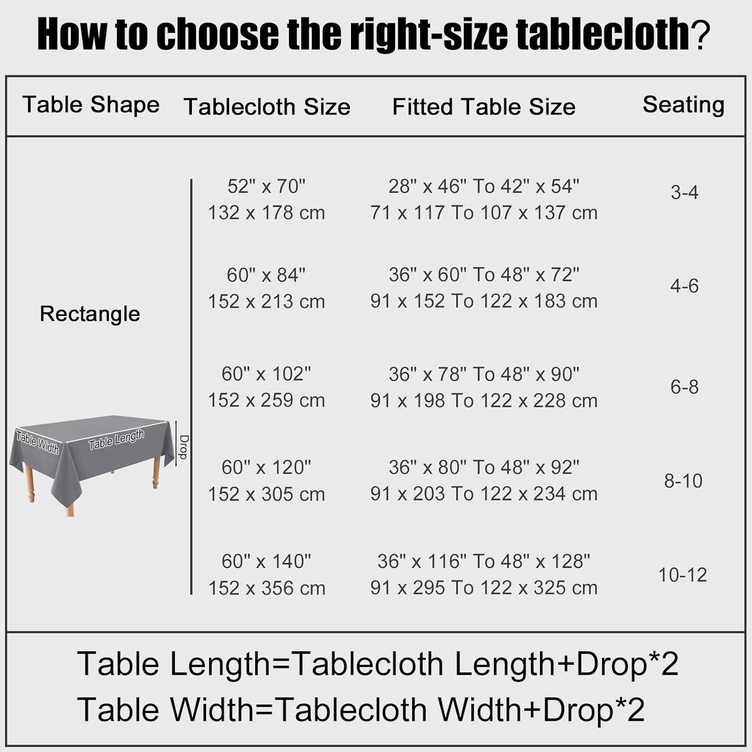 Rectangle Table Cloth Linen Textured, Waterproof Spillproof Anti-Wrinkle Burlap Tablecloth, Washable Decorative Fabric Table Cover for Dining, Party, Banquet, 52 X 70 Inch, Grey