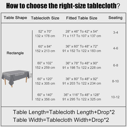Rectangle Table Cloth Linen Textured, Waterproof Spillproof Anti-Wrinkle Burlap Tablecloth, Washable Decorative Fabric Table Cover for Dining, Party, Banquet, 52 X 70 Inch, Grey
