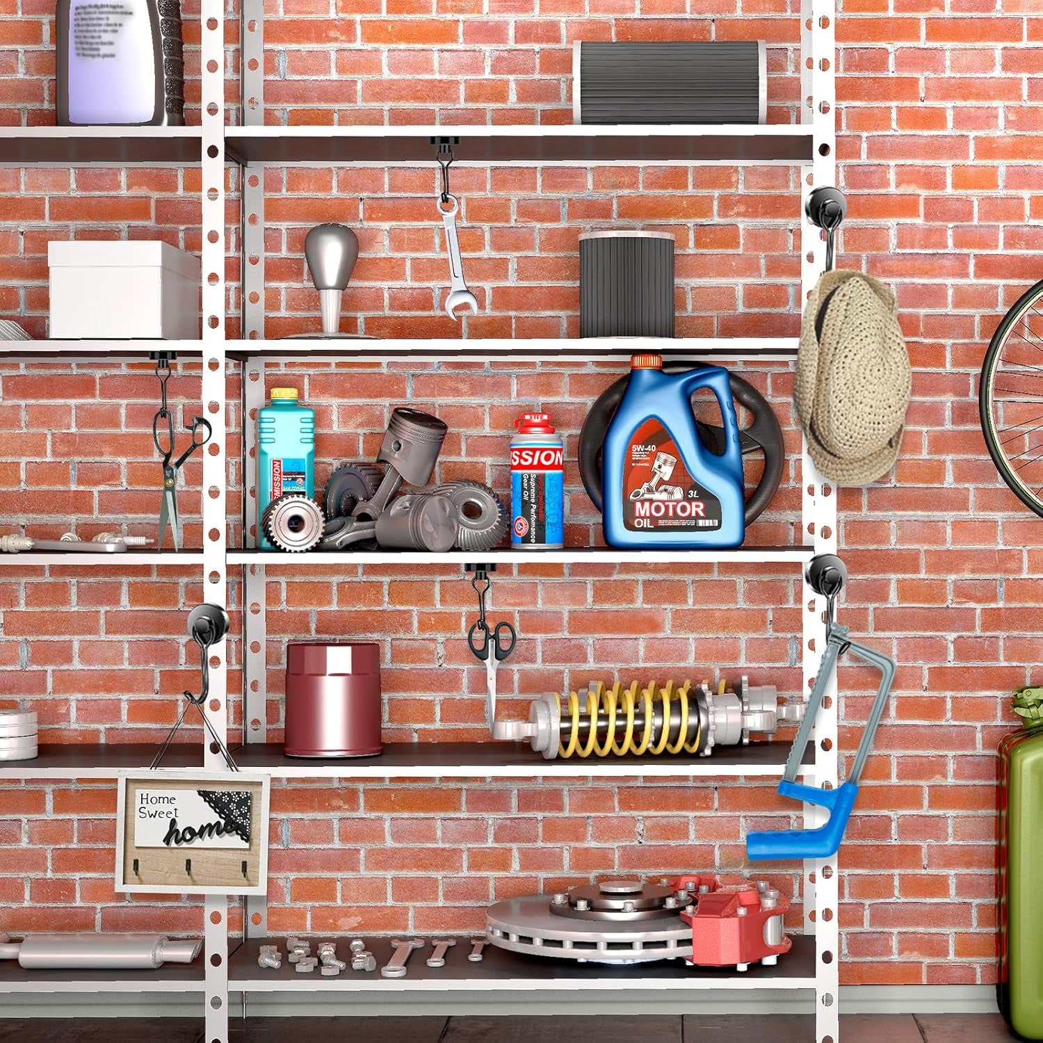 Hooks, 30Lbs+ Magnetic Magnet Hook 2025 Cruise Cabin Ship Essentials Heavy Duty Strong Refrigerator Fridge Hanging for Classroom Beach Vacation Kitchen Grills Home Mug Hanger (6 Pack)