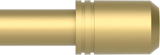 Curtain Rods for Windows 28 to 48-60 Inches, 5/8 Inch Gold Adjustable Small Curtain Rod Set with Brackets for Bedroom Living Room