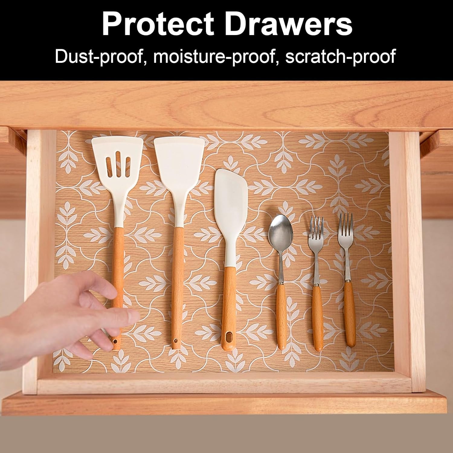 Shelf Drawer and Cabinet Liner, Washable Oil-Proof Shelf Liners for Kitchen Cabinets, Shelves, Refrigerator, Non-Adhesive Drawers Mats(Transparent, 11.8 X 118 Inch)