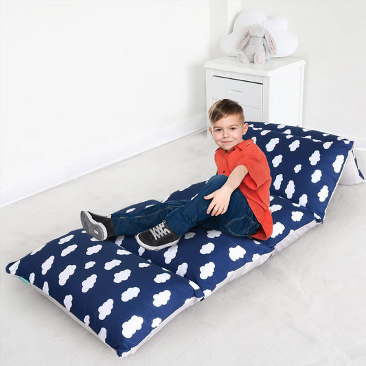 Floor Lounger Cover Non-Slip & Super Soft Floor Sofa Pillow Bed Cover, Great Choice for Kids or Adults Perfect for Slumber Party, Cloud Queen (Pillow Not Included)