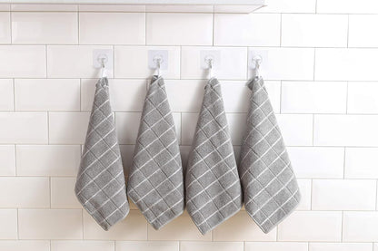Microfiber Kitchen Rags, Cleaning Cloth for Dishes, All-Purpose - Absorbent and Lint Free Household Dish Rags with Scrub Side, 6 Pack Size 12” X 12”