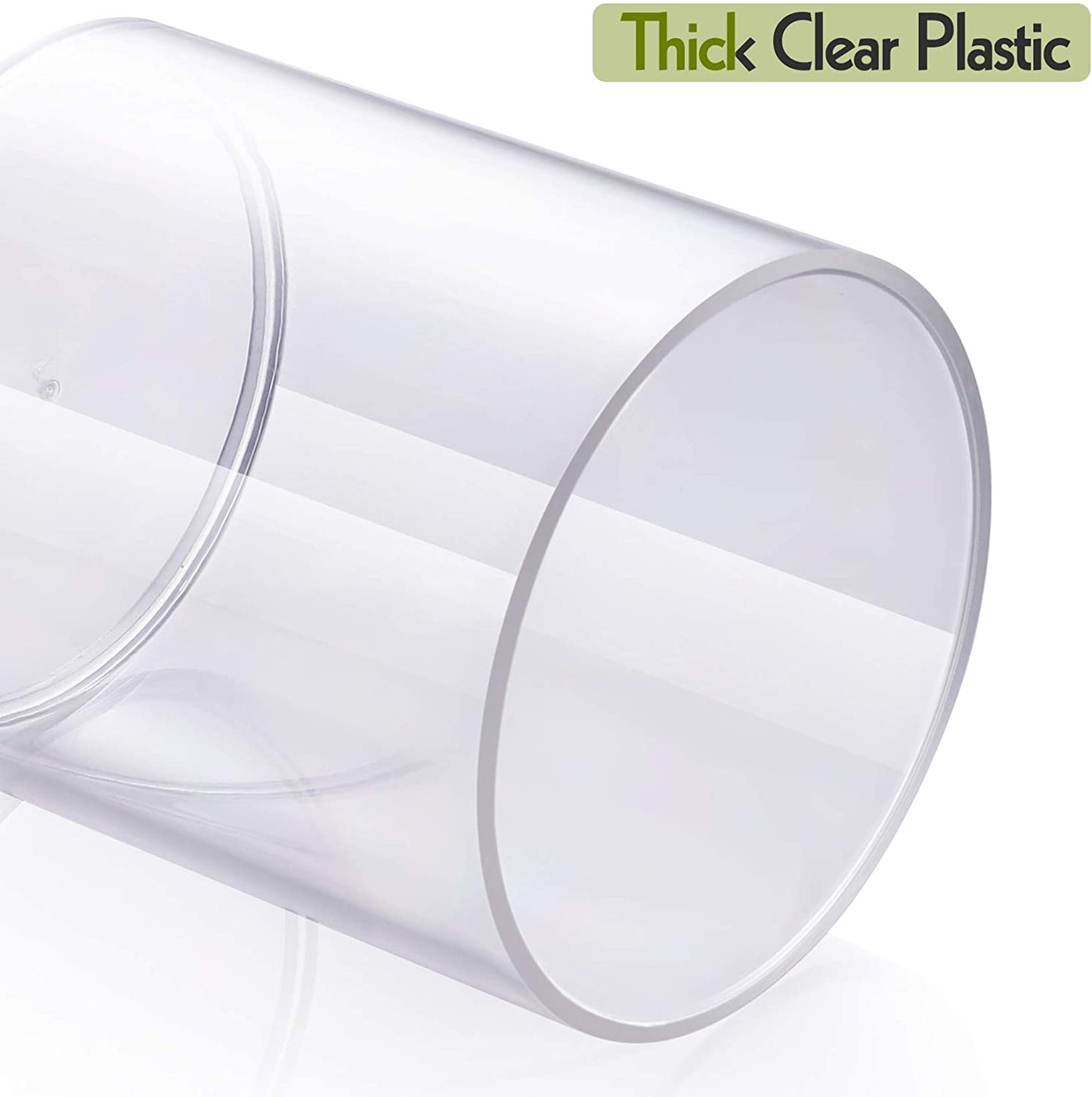 2 Pack Acrylic Qtip Holder Dispenser for Cotton Swabs, Balls, Pads, Floss Picks- Small Clear Plastic Canister Apothecary Jar Set, Bathroom Essentials Accessories Decor, Vanity Makeup Storage Organizer