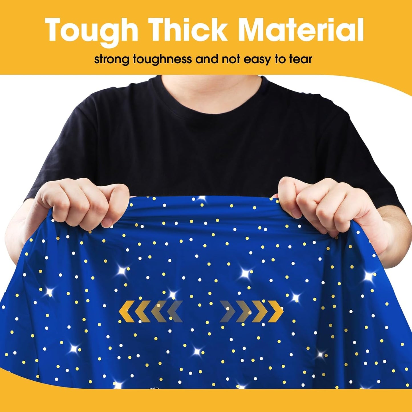 Graduation Blue Plastic Table Cloth - 4 Pack 54" × 108" Rectangle Disposable Tablecloths for 6FT Tables, Waterproof Table Cover for Party, Holiday & Gathering Use