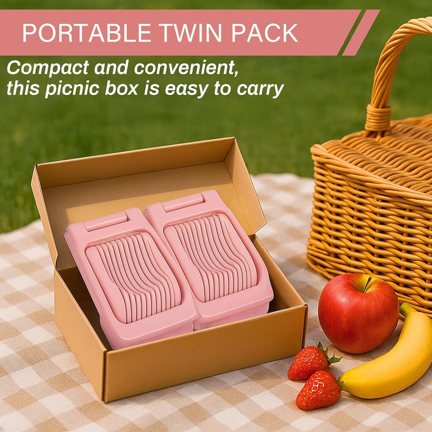 2PCS Pink Egg Slicer for Hard Boiled Eggs,Strawberry Kiwi Heavy Duty Stainless Steel Wire Fruit Cutter,Tomato Mushroom Salad Chopper for Home Use Egg Peeler Tool