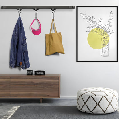 Black Magnetic Hooks, 25LBS Strong Magnetic Hooks Heavy Duty, 4Pack Neodymium Magnet Hooks for Cruise Cabin, Swivel Swing Magnets with Hooks for Refrigerator, Grill, Hanging, Classroom, Garage