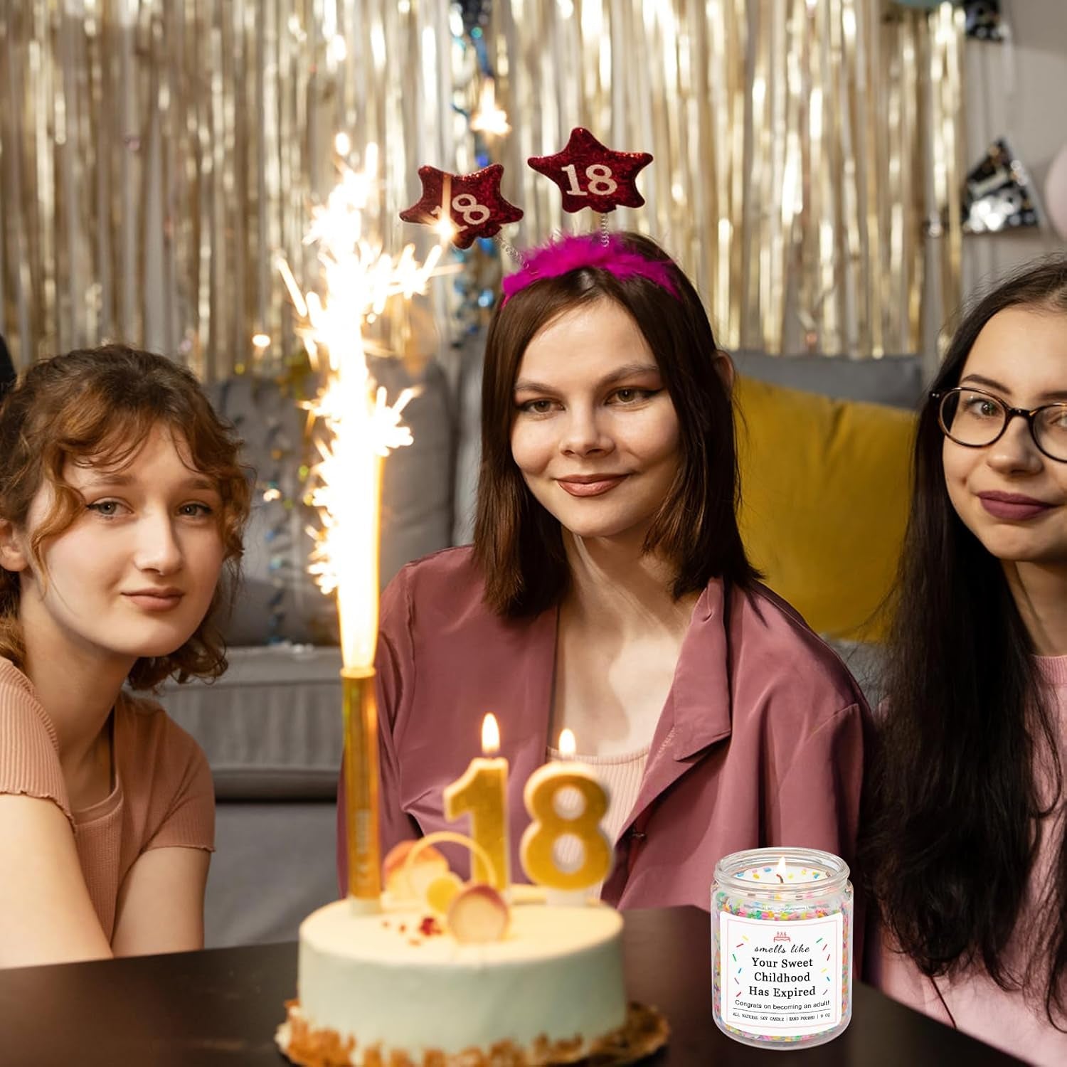 16Th 17 18Th Birthday Gifts for Girls, Birthday Gifts for 16 17 18 Year Old Girls, High School Graduation Gift for Teens Girls 16-18, (Vanilla Birthday Cake Scent with Sprinkles)