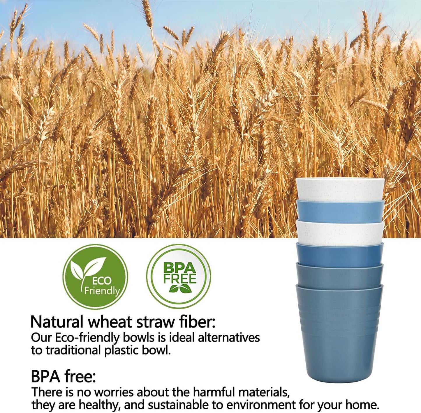 8 Ounce Small Tumbler Cups,Unbreakable Drinking Cups Microwave and Dishwasher Safe BPA Free Small Reusable Cup for Water, Milk, Juice, Soda and More【Set of 8】