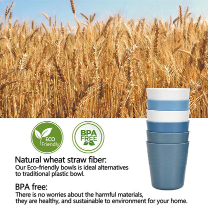 8 Ounce Small Tumbler Cups,Unbreakable Drinking Cups Microwave and Dishwasher Safe BPA Free Small Reusable Cup for Water, Milk, Juice, Soda and More【Set of 8】