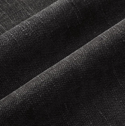 Set of 2 Chenille Decorative Throw Pillow Covers - Soft Textured Cushion Covers in Solid Black for Couch, Sofa, and Bedroom, 20x20 Inches