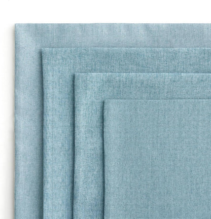 Pack of 4 Decorative Outdoor Throw Pillow Covers Linen Waterproof Pillow Covers Farmhouse Cushion Cases for Patio Garden Tent Balcony Couch Sofa 18X18 Inch Blue Gray