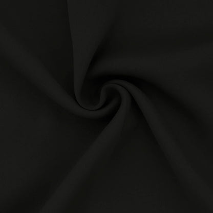 Rod Pocket Blackout Curtains for Bedroom, Room Darkening Window Curtains for Living Room, Thermal Insulated Noise Reduction Solid Window Drapes, 2 Panels(34X63 In, Black)
