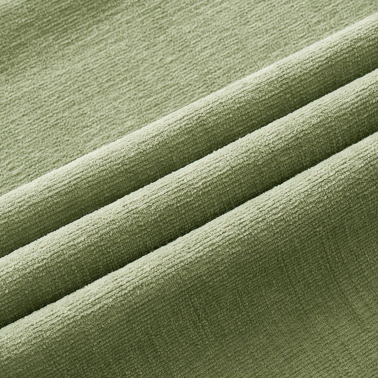 Sage Green Couch Pillow Covers 18X18 Inch, Set of 2 Soft Spring Chenille Decorative Square Throw Pillow Covers Farmhouse for Sofa Living Room Bed