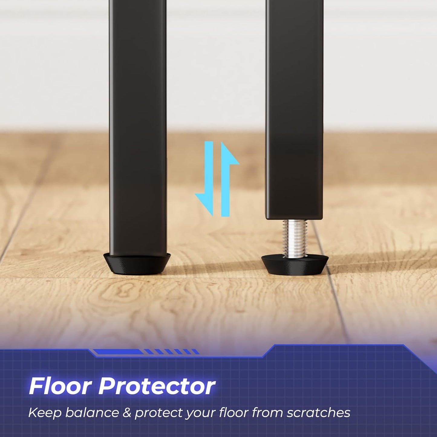 L-Shaped 47-Inch Gaming and Home Office Desk with Reversible Storage Shelves and Metal Frame in Carbon Fiber Black