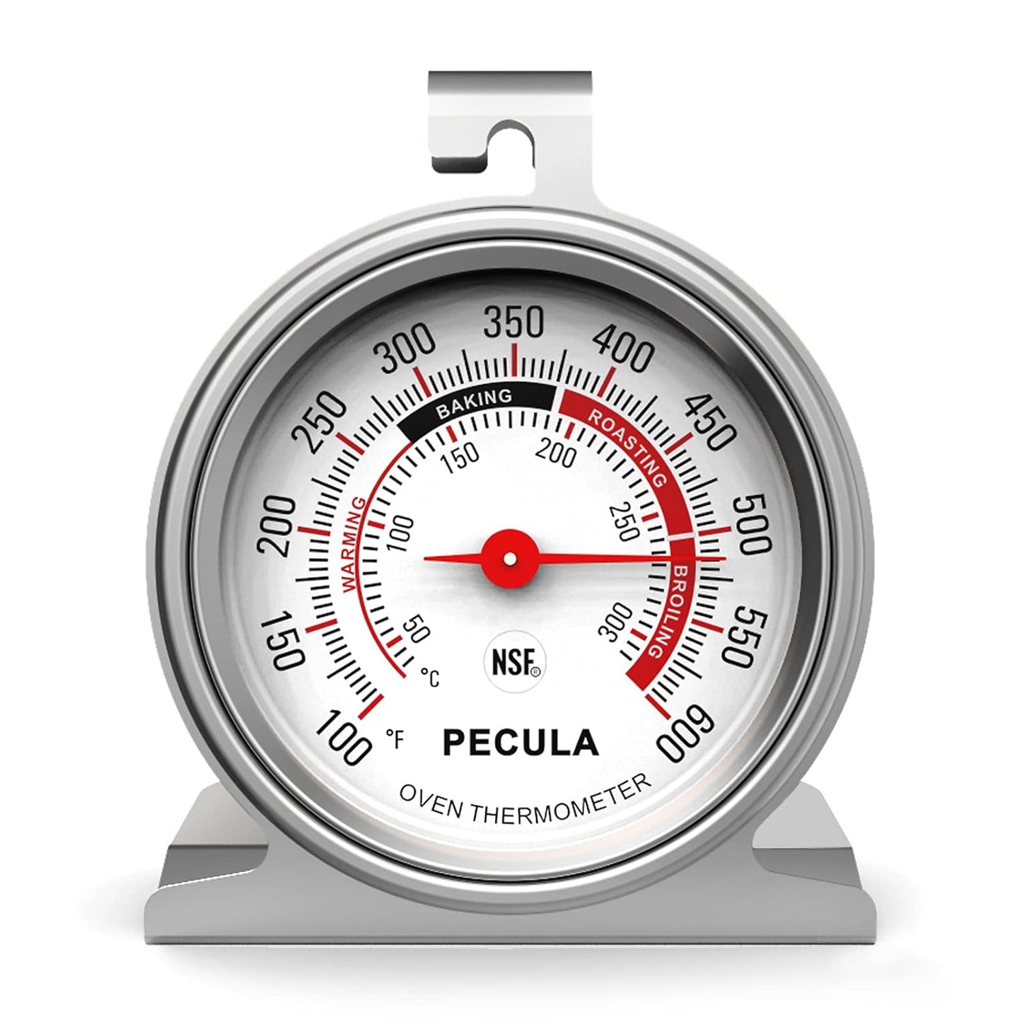 Oven Thermometer 50-300°C/100-600°F, Oven Baking Chef Thermometer Instant Read Stainless Steel Thermometer Kitchen Cooking Thermometer, Oven Temperature Gauge