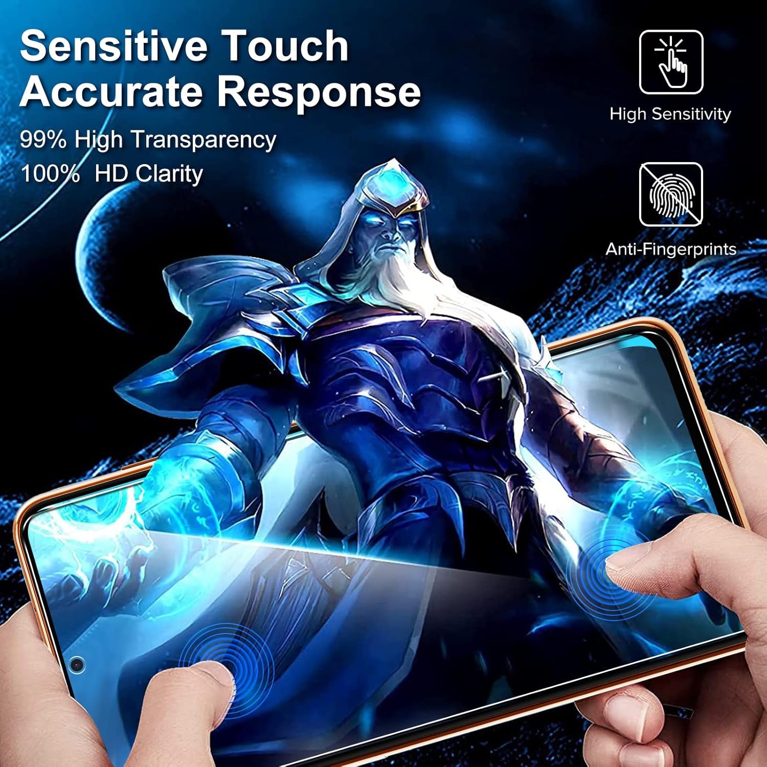 [4+2 Pack] Screen Protector for Samsung Galaxy A53 5G 6.5" 2022 [4 Pack] with [2 Pack] Camera Lens Protector Tempered Glass with [Alignment Frame] Transparent HD Clear Anti-Scratch, 6.5 Inch