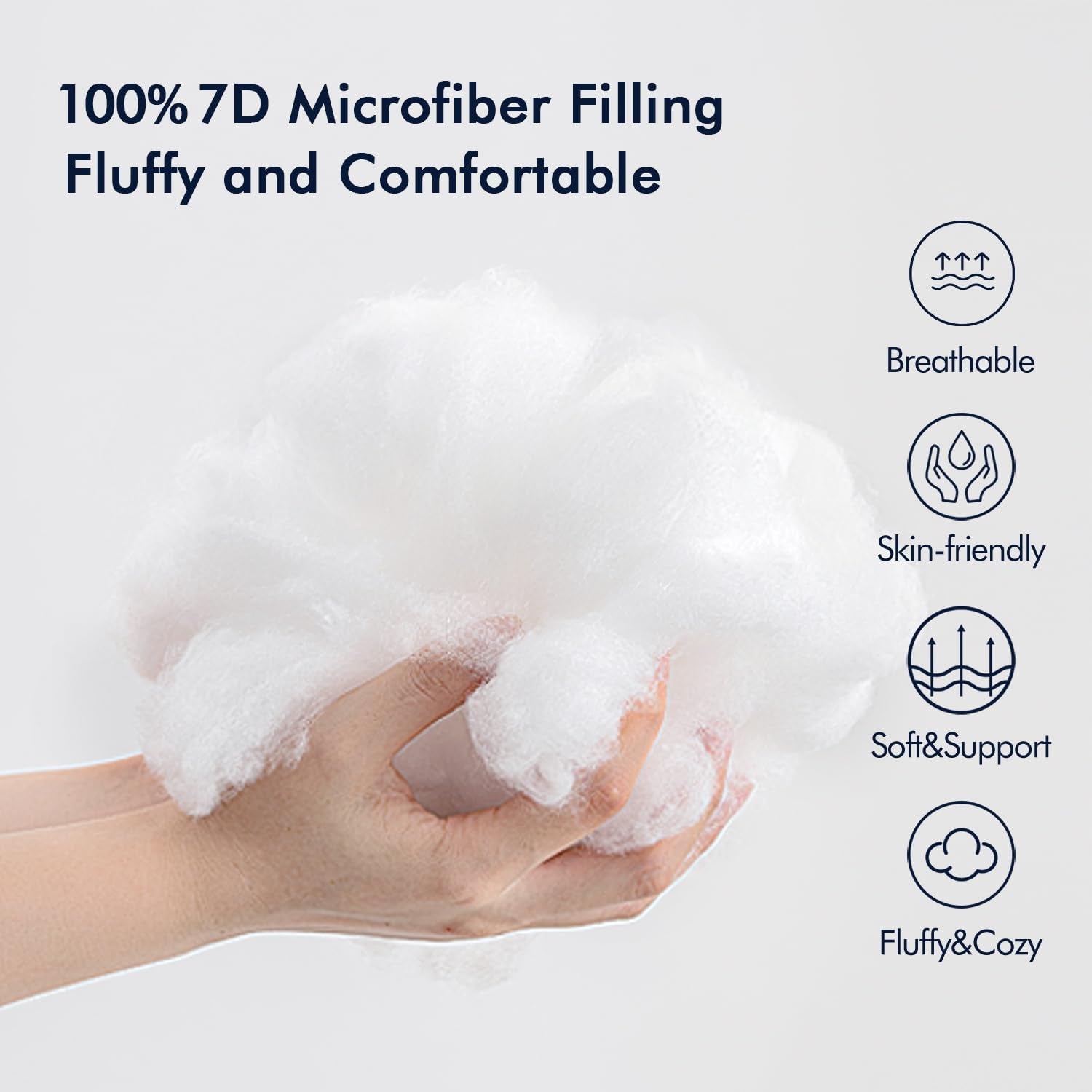 Outdoor Pillows 12X20 Pillow Insert Throw Pillow Insert, Water-Resistant Premium Outdoor Pillow Stuffer Sham Rectangle for Couch Sofa Patio Furniture Cushion Porch Swing