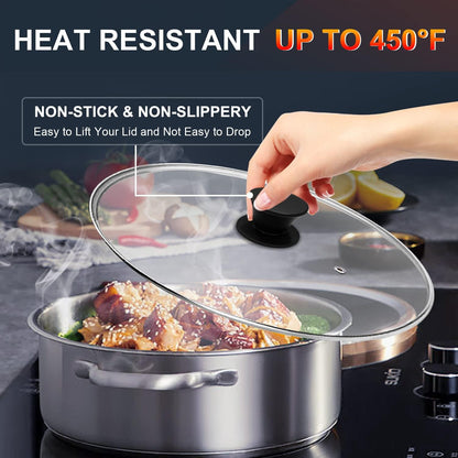 Universal Silicone Pot Lid Replacement Knob, Heat Resistant Pan Lid Holding Handles, BPA Free,Dishwasher Safe, Great for Slow Cookers, Skillets and Kitchen Cookware Covers, 1 Pack