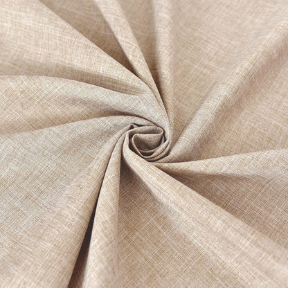 Faux Linen Beige Tablecloths 60 x 84 Inch - Set of 2 Neutral Covers for Rectangular Tables, Ideal for Dining, Weddings, Parties, Farmhouse Decor, and Outdoor Picnics