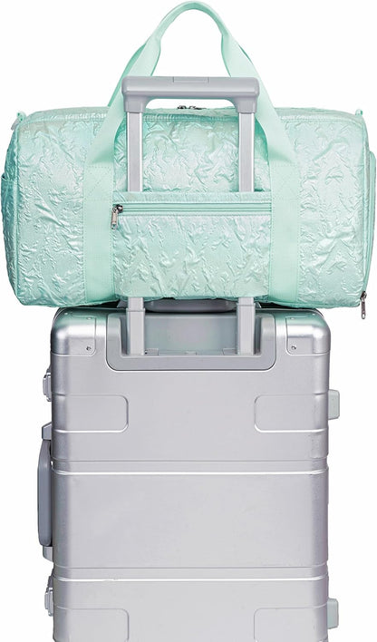 Duffle Bag Girls Kids Cute Gym Bag with Shoes Compartment & Wet Separation Waterproof Sports Overnight Travel Bag