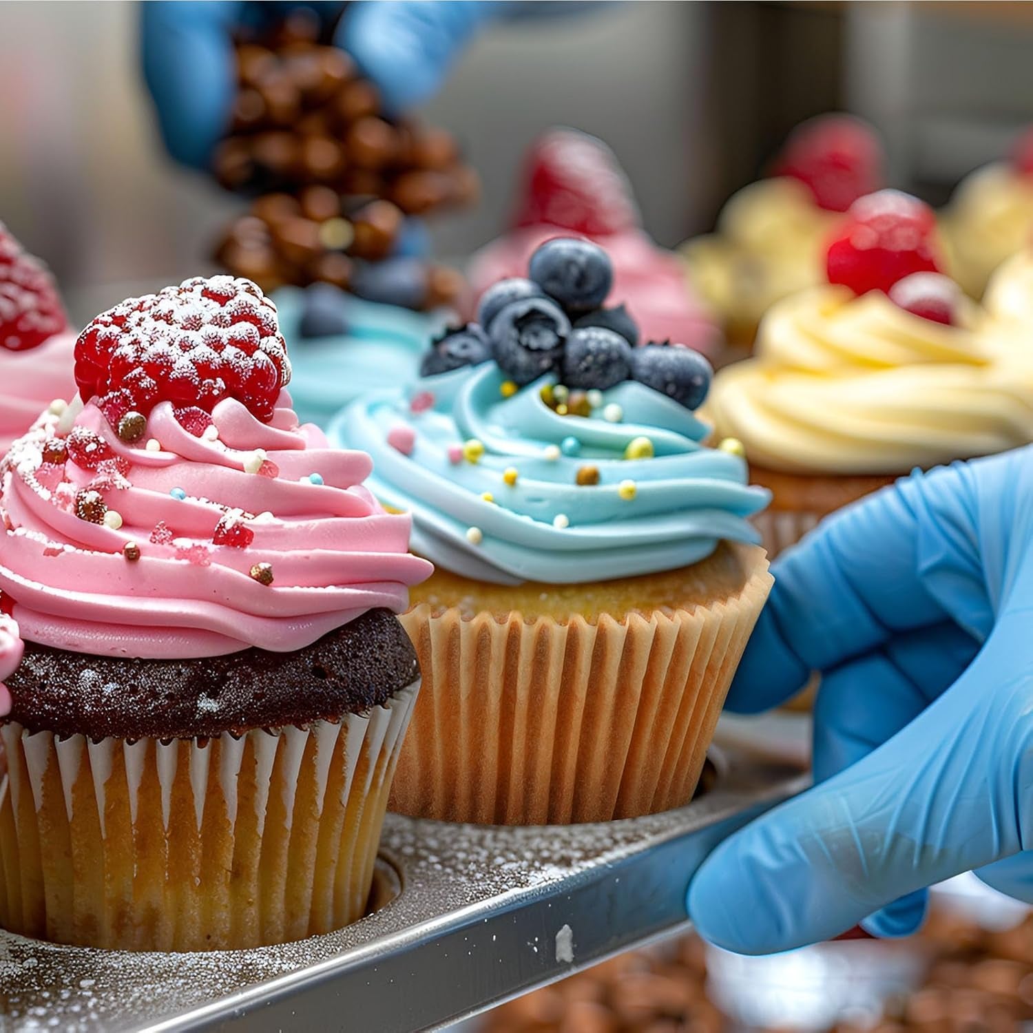 Parchment 400Pcs Mini Cupcake Liners for Baking - Natural Paper Muffin Liners for Mini Muffin Pan, Balanced Non-Stick/Excellent Grease-Proof, No Smell, Food Grade (Natural)