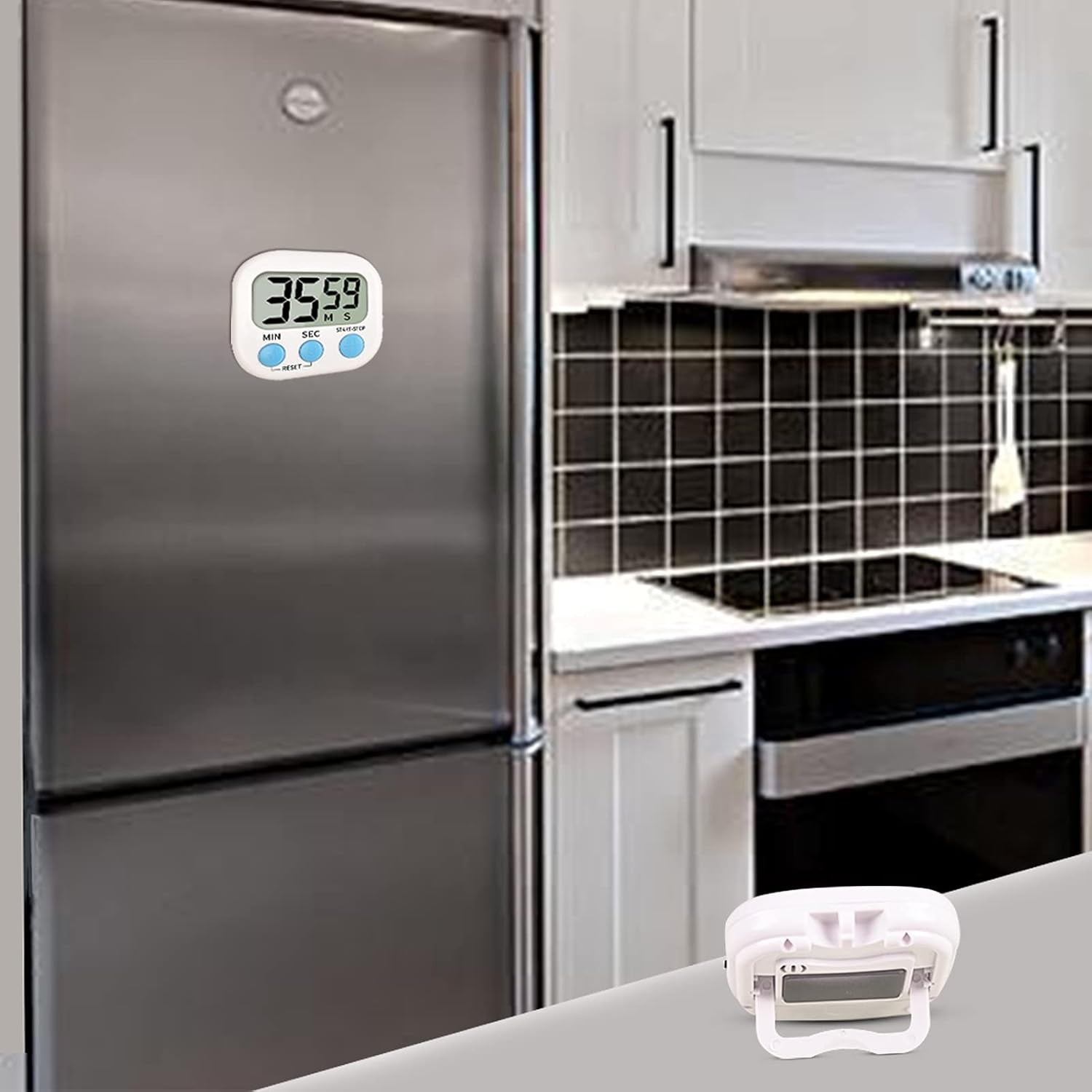 Timer for Kids,Oversized Display,Kitchen Timer Digital,Magnetic Back,Loud Ring,Stand for Cooking,Classroom,Bathroom,Teachers,Kids（Blue）